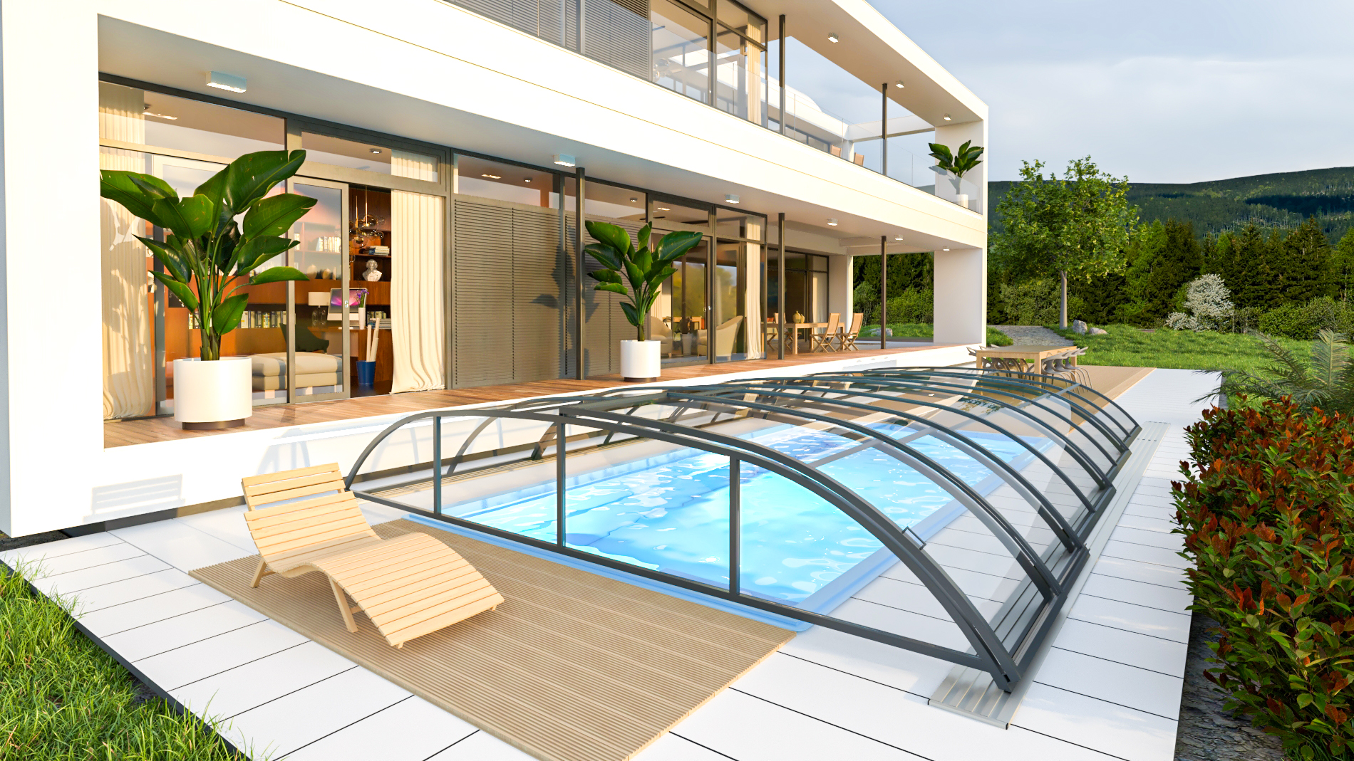 EcoStandard Poolüberdachung “Eco Standard” – Bild 1