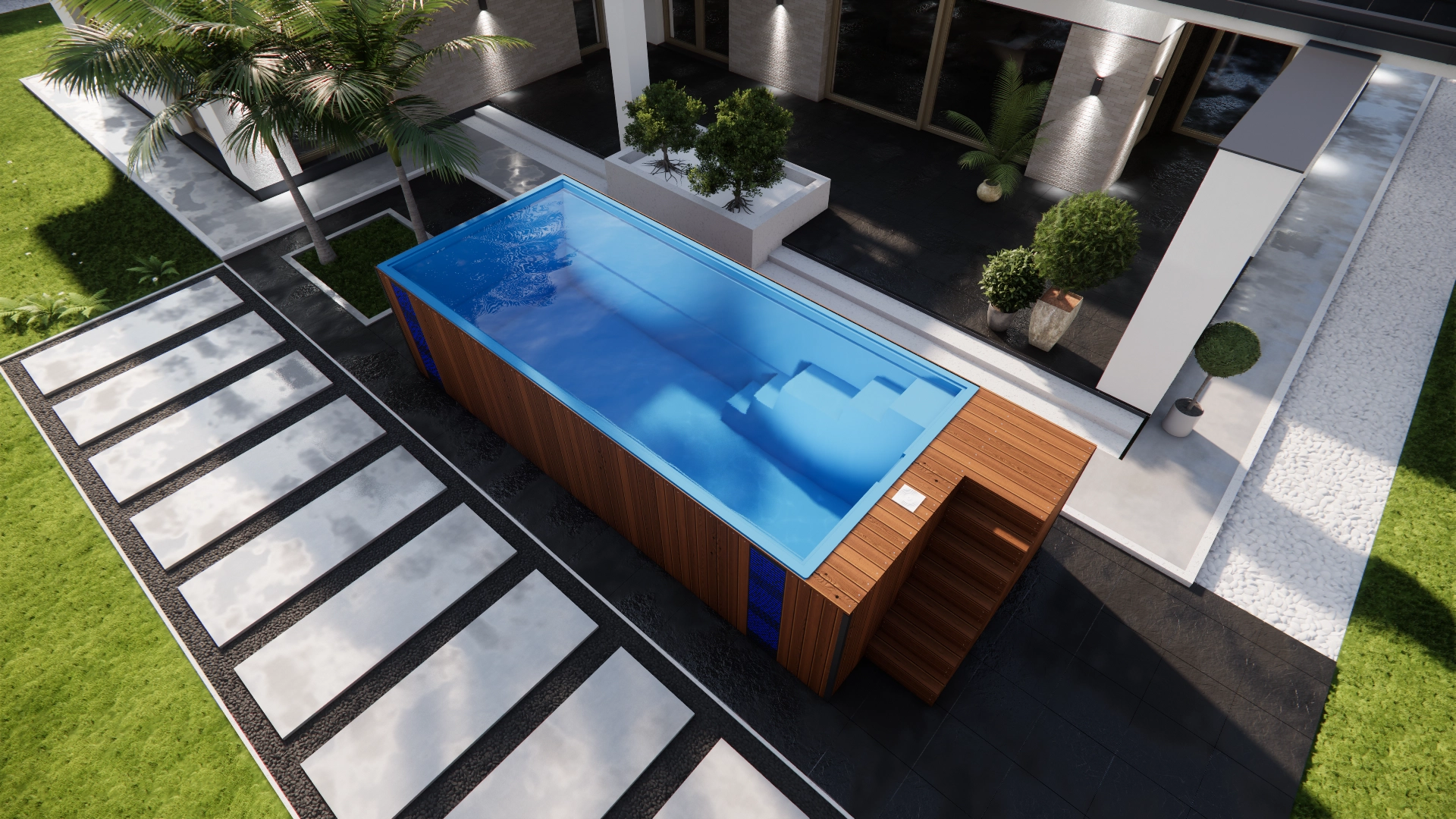 Enscape_2024-09-19-13-03-37_3 Freistehender GFK Pool Sunrise – Bild 1