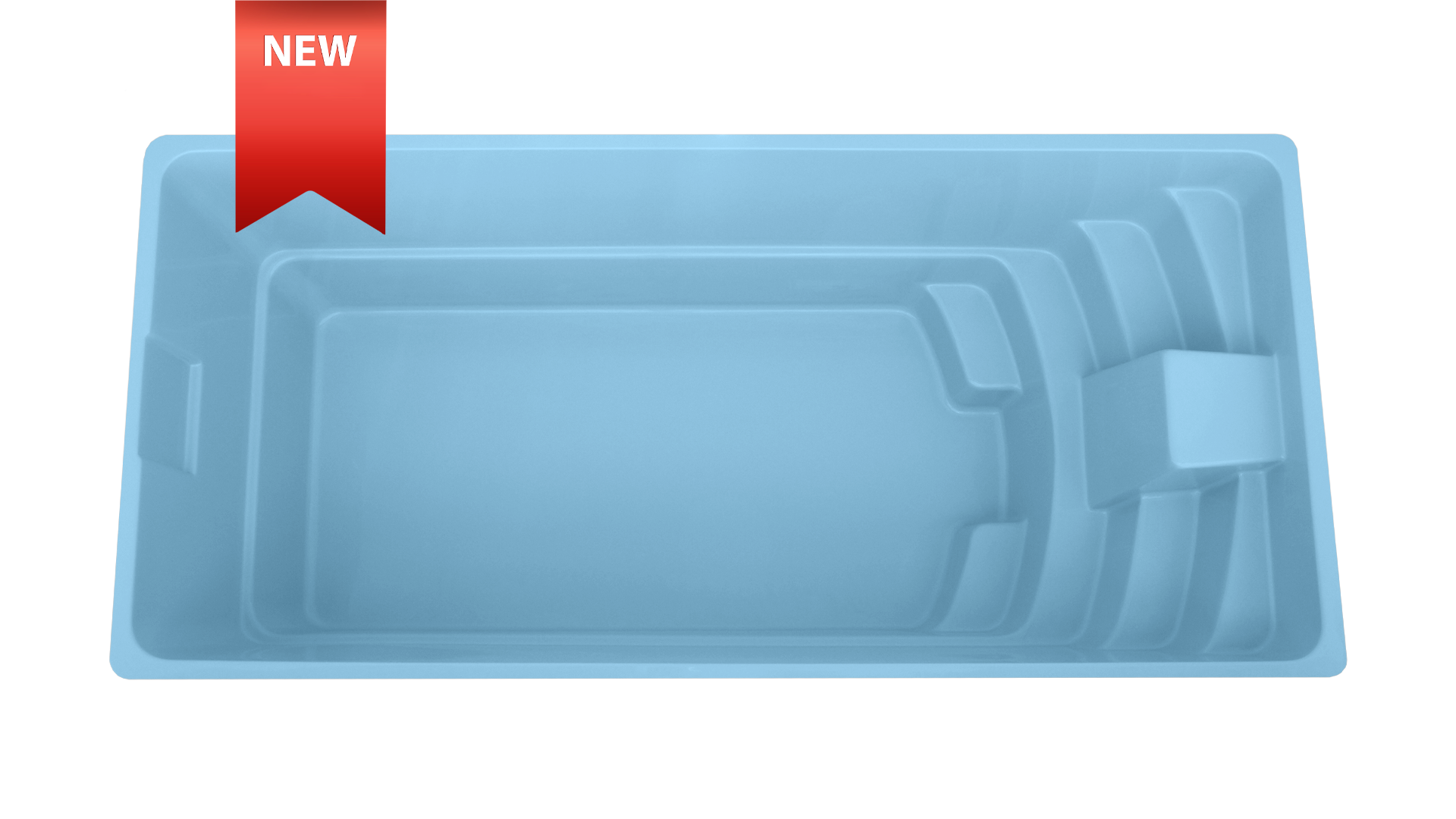 polaris blue correct NEW GFK Pool "POLARIS" – Bild 1